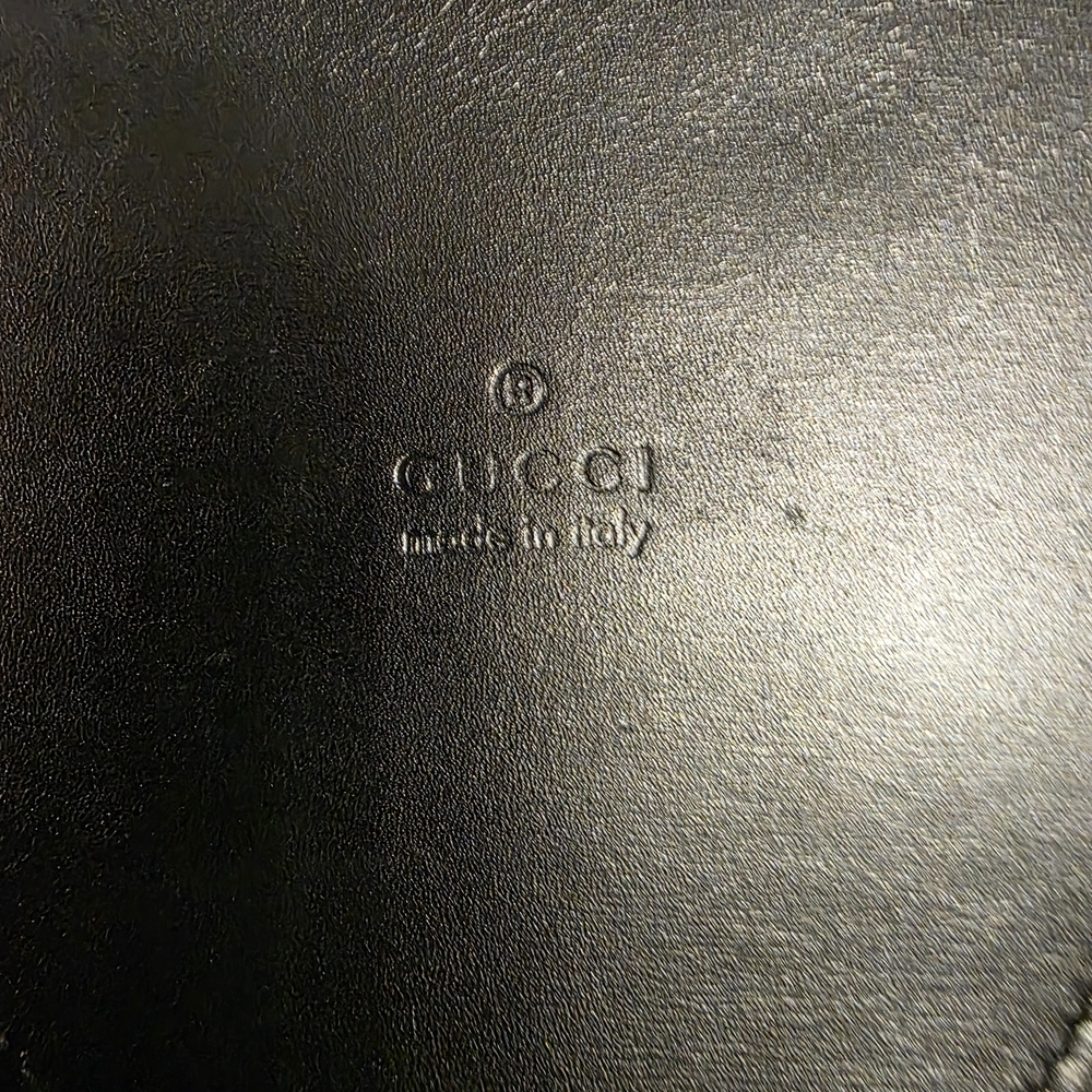 Authentic Vintage Gucci Black Leather Envelope Clutch - Picture 4 of 9